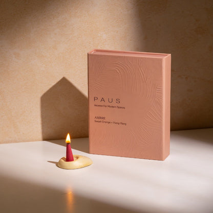 PAUS mood-enhancing incense cones - Sweet Orange + Ylang +Ylang