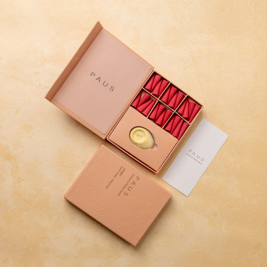 PAUS mood-enhancing incense cones - Sweet Orange + Ylang Ylang