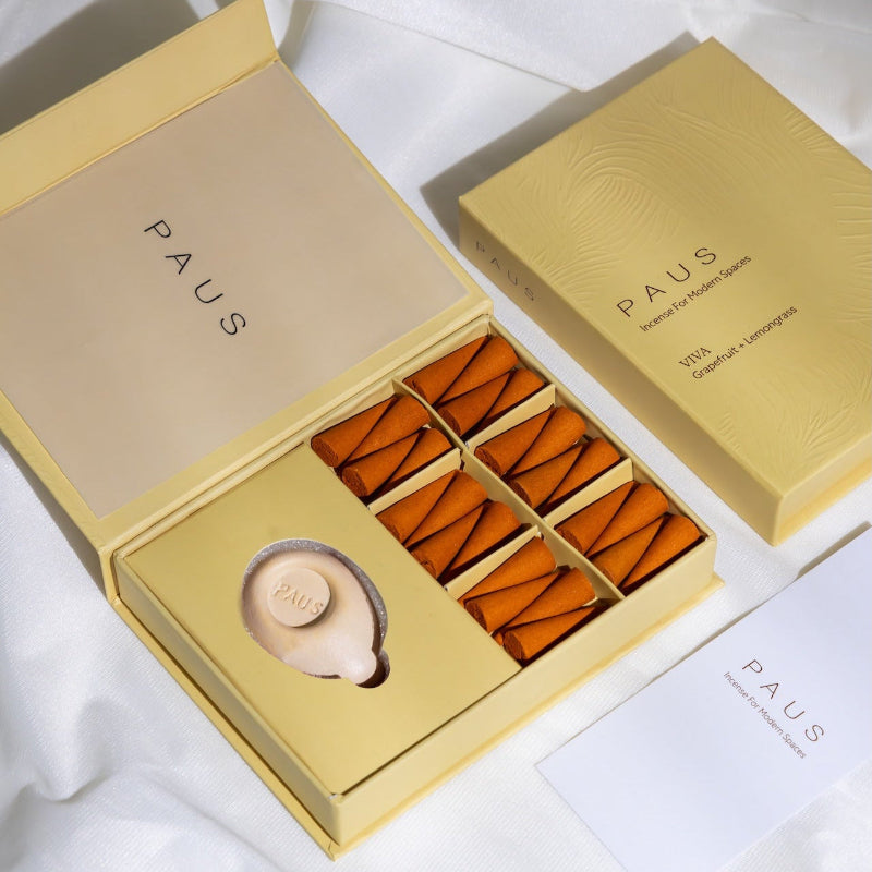 PAUS mood-enhancing incense - Grapefruit + Lemongrass