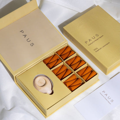 PAUS mood-enhancing incense - Grapefruit + Lemongrass